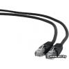 Patch cord Cablexpert 0.5m (PP6U-0.5M/BK) Black cat.6