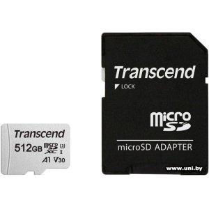 Купить Transcend micro SDXC 512Gb [TS512GUSD300S-A] в Минске, доставка по Беларуси
