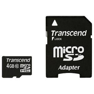 Купить Transcend micro SDHC 4GB TS4GUSDHC10 в Минске, доставка по Беларуси