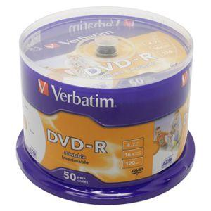 Купить DVD-R Verbatim 4.7Gb/16x/(50шт) [43533] в Минске, доставка по Беларуси