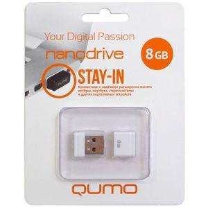 Купить QUMO USB2.0 8Gb Nano White в Минске, доставка по Беларуси