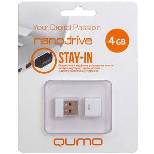 Купить QUMO USB2.0 4Gb Nano White в Минске, доставка по Беларуси