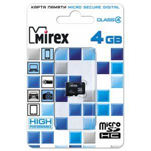 Купить Mirex micro SDHC 4GB [13612-MCROSD04] Class 4 в Минске, доставка по Беларуси