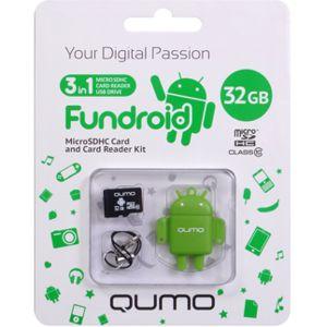 Купить Qumo micro SDHC 32GB (QM32GCR-MSD10-FD-GRN) в Минске, доставка по Беларуси