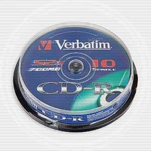 Купить CD-R Verbatim, 700Mb 52х (10шт.) EXTRA-PR в Минске, доставка по Беларуси