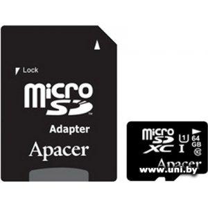 Купить Apacer micro SDHC 64G AP64GMCSX10U1-R в Минске, доставка по Беларуси