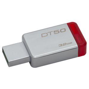Купить Kingston USB3.0 32Gb DT50/32GB Metal/Red в Минске, доставка по Беларуси