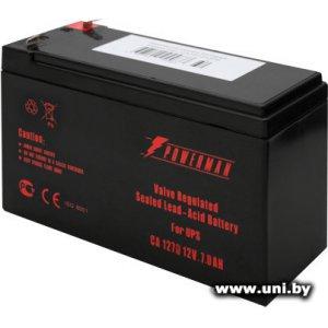 Купить PowerMan Аккумулятор 12V 7Ah (CA1270) в Минске, доставка по Беларуси