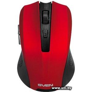 Купить Sven RX-345 Wireless Mouse Red USB в Минске, доставка по Беларуси