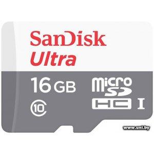 Купить Sandisk microSDHC 16G [SDSQUNB-016G-GN3MN] в Минске, доставка по Беларуси