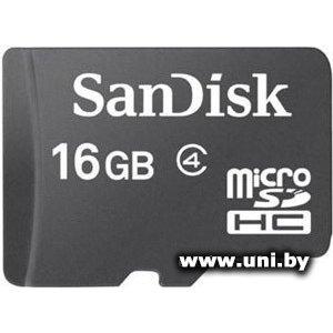 Купить SanDisk micro SDHC 16Gb [SDSDQM-016G-B35] в Минске, доставка по Беларуси
