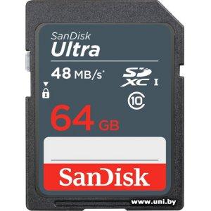 Купить SanDisk SDXC 64Gb [SDSDUNB-064G-GN3IN] в Минске, доставка по Беларуси