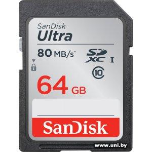Купить SanDisk SDXC 64Gb [SDSDUNC-064G-GN6IN] в Минске, доставка по Беларуси