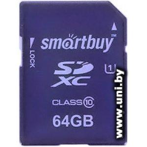 Купить SmartBuy SDXC 64Gb [SB64GBSDXC10] в Минске, доставка по Беларуси