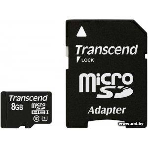 Купить Transcend micro SDHC 8Gb [TS8GUSDU1] в Минске, доставка по Беларуси