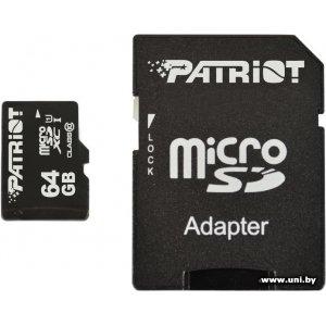 Купить Patriot micro SDXC 64GB (PSF64GMCSDXC10) в Минске, доставка по Беларуси