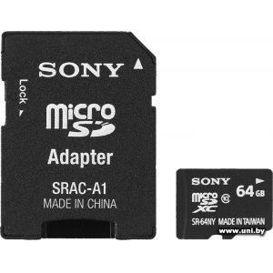 Купить Sony micro SDXC 64Gb [SR64NYAT] в Минске, доставка по Беларуси