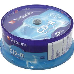 Купить CD-R Verbatim, 700Mb/52х/(25шт.) [43432] в Минске, доставка по Беларуси