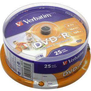 Купить DVD-R Verbatim 4.7Gb/16x/(25шт.) Printable [43538] в Минске, доставка по Беларуси