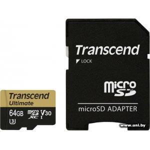 Купить Transcend micro SDXC 64Gb [TS64GUSDU3M] в Минске, доставка по Беларуси