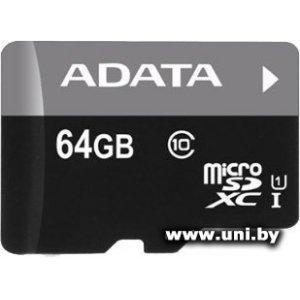 Купить ADATA micro SDXC 64Gb [AUSDX64GUICL10-R] в Минске, доставка по Беларуси