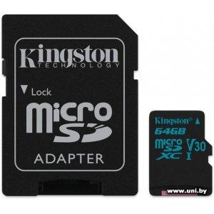 Купить Kingston micro SDXC 64Gb [SDCG2/64GB] в Минске, доставка по Беларуси