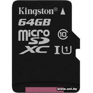 Купить Kingston micro SDXC 64Gb [SDCS/64GBSP] в Минске, доставка по Беларуси