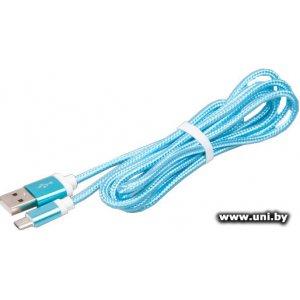 Купить RITMIX (RCC-311) USB2.0->MicroUSB Blue 1.5m в Минске, доставка по Беларуси