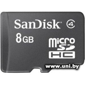 Купить SanDisk micro SDHC 8Gb [SDSDQM-008G-B35] в Минске, доставка по Беларуси