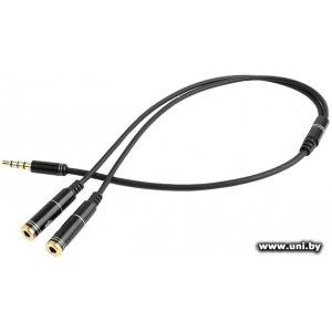 Купить Cablexpert [CCA-417M] 3.5mm 4-pin to 3.5mm+ mic в Минске, доставка по Беларуси