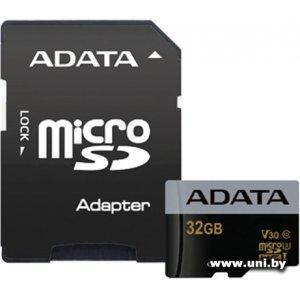 Купить ADATA micro SDHC 32Gb [AUSDH32GUI3V30G-RA1] в Минске, доставка по Беларуси