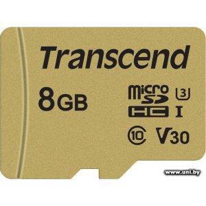 Купить Transcend micro SDHC 8Gb [TS8GUSD500S] в Минске, доставка по Беларуси