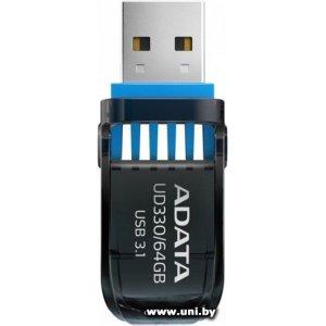Купить ADATA USB3.1 64Gb [AUD330-64G-RBK] в Минске, доставка по Беларуси