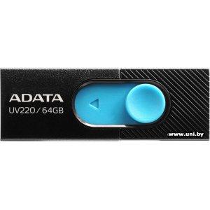 Купить ADATA USB2.0 64Gb [AUV220-64G-RBKBL] в Минске, доставка по Беларуси