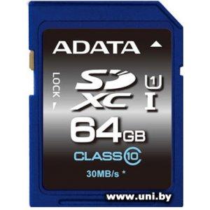 Купить ADATA SDXC 64Gb [ASDX64GUICL10-R] в Минске, доставка по Беларуси