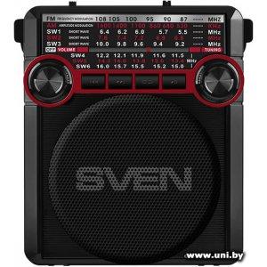 Купить SVEN Радиоприемник [SRP-355 Black/Red] в Минске, доставка по Беларуси