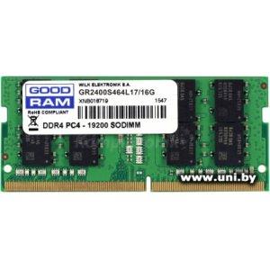 Купить SO-DIMM 16G DDR4-2400 GOODRAM (GR2400S464L17/16G) в Минске, доставка по Беларуси