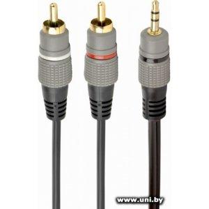 Купить Cablexpert [CCA-352-2.5M] 3.5mm to 2xRCA(штекер) 2.5m в Минске, доставка по Беларуси