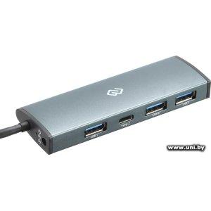 DIGMA HUB-3U3.0С-UC-G USB3.0 Grey