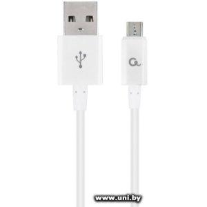 Купить Cablexpert micro USB2.0 (CC-USB2P-AMmBM-1M-W) 1m в Минске, доставка по Беларуси