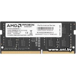 Купить SO-DIMM 32G DDR4-2666 AMD (R7432G2606S2S-U) в Минске, доставка по Беларуси