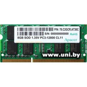 Купить SO-DIMM 8G DDR3-1600 Apacer (DS.08G2K.KAM) в Минске, доставка по Беларуси