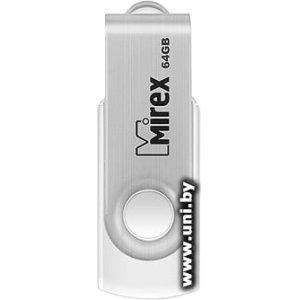 Mirex USB2.0 64Gb [13600-FMUSWT64] Silver/White