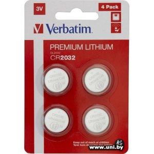 Verbatim [49533] Батарейка (CR2032x4шт.)