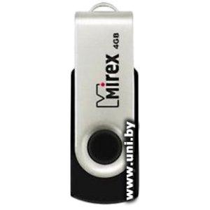 Mirex USB2.0 4Gb [13600-FMURUS04] Swivel Black