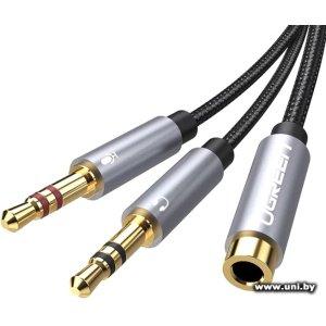 Купить UGREEN AV140 (20899) 3.5mm Jack (2xm-f) 0.2m в Минске, доставка по Беларуси