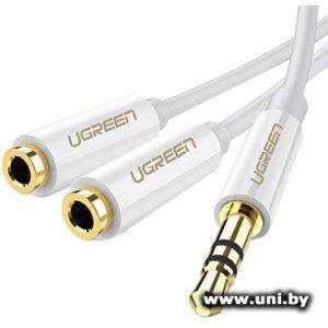 Купить UGREEN AV134 (10739) 3.5mm Jack (m-2xf) 0.25m в Минске, доставка по Беларуси