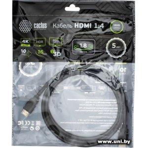 Купить CACTUS HDMI-HDMI (19M-19M) (CS-HDMI.1.4-1.8) 1.8m в Минске, доставка по Беларуси