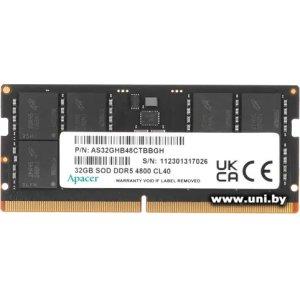 SO-DIMM 32G DDR5-4800 Apacer (AS32GHB48CTBBGH)