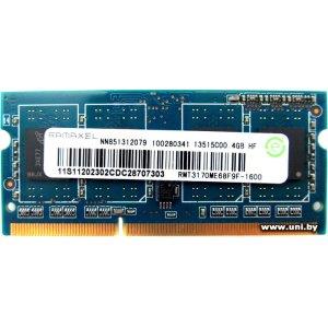 Купить SO-DIMM 4G DDR3-1600 Ramaxel (RMT3170ME68F9F-1600) в Минске, доставка по Беларуси